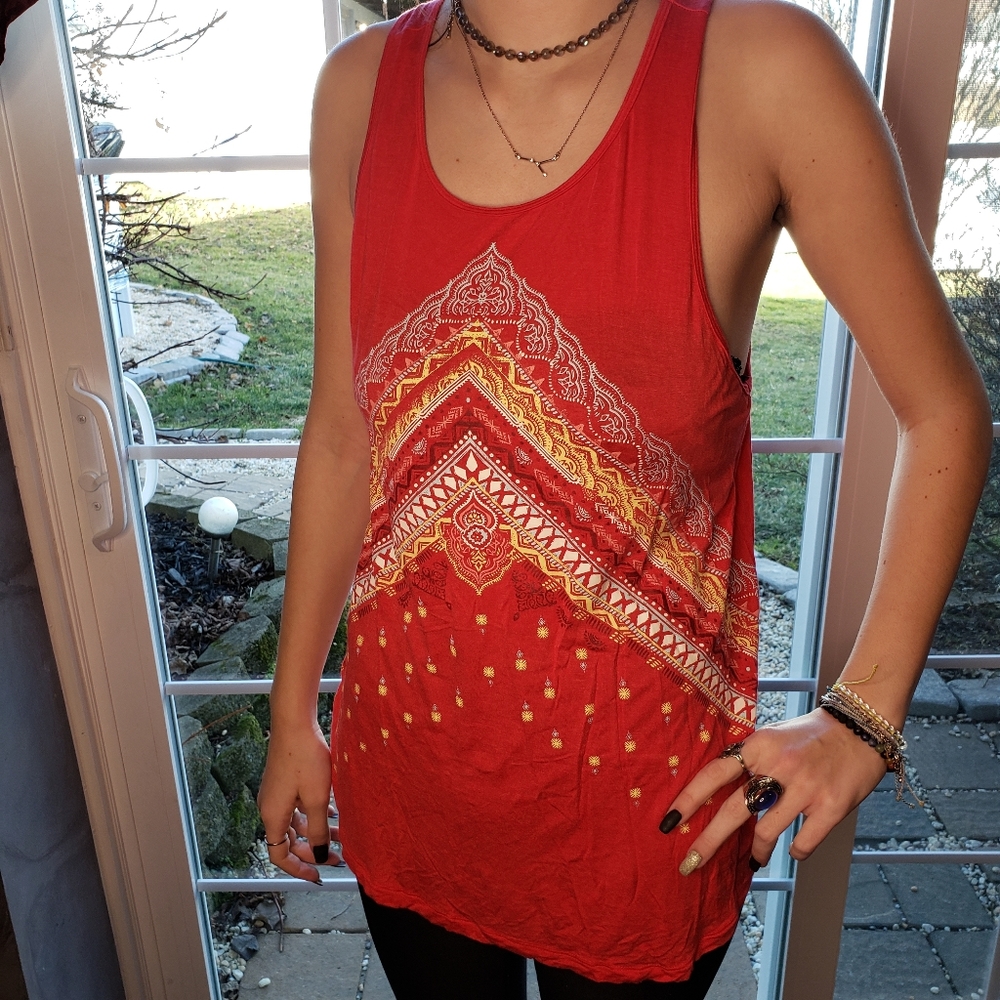Mudd boho print tank top Size Medium